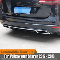 For Volkswagen Sharan 2012 - 2018 Rear Bumper Rear Spoiler Tail Lip Size Surround Tail Throat Trim Car Accessories