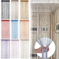 Festival Room Divider Net Window Curtains Screen Panel Door Fly Screen Hanging Beaded Curtains Glitter String Curtain