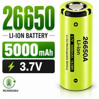 Szybka dostawa z magazynu UE, ogniwo akumulatorowe Li-ion 26650 3.7V 5000mAh 5Ah do latarki, wentylatora, lampy solarnej, lampy LED, zabawek, zestawów DIY, akumulator litowy do samodzielnego montażu,