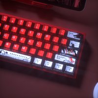 126 Keys Pearlescent Metallic Paint Keycaps Chainsaw Man Keycaps Makima Anime Keycap PBT Keycap Chreey Dye-sub for MX Switch