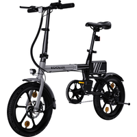 AliExpress NONE KOOLUX X1 Folding Electric Bike 250W Motor 36V6AH Battery Adult's Children's Universa Ebike 16Inch Tire City Electric Bicycle