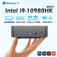 NEW MINI PC Windows 11 Intel Core i9 10980HK Intel N150 16GB 32GB RAM 1TB 2TB Mini Computer Dual WIFI 6 Mini Gaming Pc Desktop