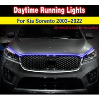 for KIA Sorento 2003-2022 Fog Light DRL LED Daytime Running Light Daylight Waterproof Flexible Decorative Ambient Lamp 12V LED