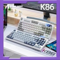 Attack Shark K86 Wireless Mechanical Keyboard - Metal Knob Gasket Mount Hot-Swappable TFT Screen Bluetooth/2.4G/USB-C