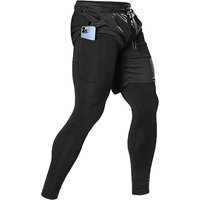 Pantalon de sport pour hommes, ensemble de survêtement 2 en 1 pour l'entraînement, vêtements de sport, pantalon de jogging pour hommes, pantalon de course pour la salle de sport, le fitness et la