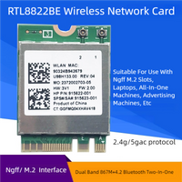 RTL8822BE Dual-Band 867M Network Card + Bluetooth 4.2 Wireless Network Card 2.4/5.0G 802.11AC