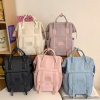 Cute Nylon Mommy Backpack Anti Splash Water Large Capacity Baby Diaper Bag Portable Multifunctional Mommy Shoulder Bag Travel