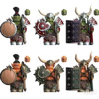 38-piece Warcraft Warrior Mini Building Block Figures Toy, Orc Warrior Figurine Model Collectible Gift Toy