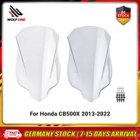 WOLFLINE Windschutzscheibe für Honda CB500X 2013-2022 Luftkinematik-Windabweiser Schutzvisier Effizienter Windschutz Gegen Starken Gegenwind bei Tageslangenfahrten & Freizeitfahrten am Wochenende