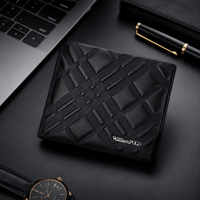 Men's high-end wallet Men Premium Short Wallet Leather Card Holder Slim Bifold Purse Fashion Card Bag