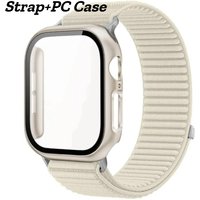 Nylon Loop Strap+PC Case For Apple Watch 11 10 42/46mm Band For iWatch Series 9 8 7 41/45mm 6 5 4 SE3 40/44mm 3 2 1 38/42mm