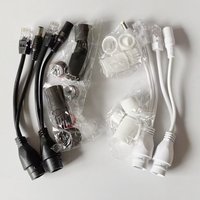 IP Camera POE Splitter Cable Passive Power Over Ethernet Adapter Cable 12-48v POE Injector CCTV Accessories