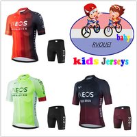 Baby Ineos Team Kids Cycling Jersey Set Boys Girls Cycling Clothing Children Road Bike Shirts Suit Bicycle Pants MTB Maillot