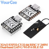 10pcs/1pc Seeed Studio XIAO ESP32C5 development board module 32bit RISC-V 240MHz clock 2.4/5GHz Wi-Fi 6 BLE 5.0 Zigbee Thread