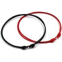 Rope Anklet Black Red Color Adjustable Bracelet Classic Men Women Summer Barefoot Sandals Anklet Jewelry