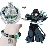 New Demon Slayer Tokitou Muichirou Tomioka Giyuu Tsuyuri Kanao Kanroji Mitsuri Bracelet Fashion Cartoon Accessories Couple Gift