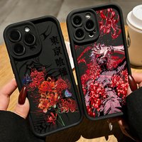 Anime Red Spider Lily T-Tokyo GhoulS Phone Case For IPhone 17 16e 16 15 14 13 12 11 Air Pro Max Mini XR Plus Soft TPU Back Cover