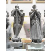 3D Character Wizard Chess Figurine Nordic Resin Sculpture Anime Board Game Statue Modern Art Craft Desk Ornament Home Decoration