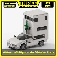 Stadt Auto Modell Moc Gebäude Ziegel TOP Wohnmobil Herausforderung Auto Technologie Modulare Blöcke Geschenke Weihnachten Spielzeug DIY Sets Montage