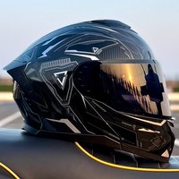 LVS-909-DOT Standard Motorcycle Flip Up Helmet, Durable ABS Hard Shell, Breathable Comfortable Urban Commute Safety Gear image 3