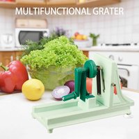 Manueller Gemüsespiralschneider Multifunktionaler Hochleistungs-Gemüsespiralisierer Küchenwerkzeuge Gemüsehobel
