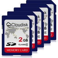 Cloudisk 5 Stück SD-Karte 1 GB 2 GB 4 GB 128 MB Class6 Speicherkarte C4 Unterstützung für Kamera