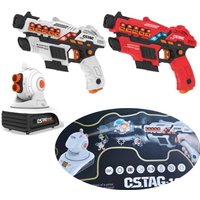CSTAG Projector Shooting Game Guns Set New Kids Gifts Science&Imagination Toy For Boys Laser Tag Infrared Pistol Guns Game Toys