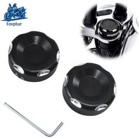 Motorcycle Upper Fork Stem Nut Cover Fit For Harley Dyna Fat Bob Low Rider Super Glide 2011-2021 Sportster XL 883 1200 2014-2024