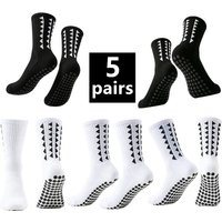 AliExpress NONE 5 Pairs Men Women Non Slip Grip Hiking Cycling Professional Towel Bottom Breathable Shockproof Athletic Socks