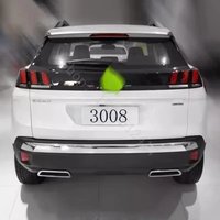 For Peugeot 3008 3008 GT 2016~2020 Rear Bumper Rear Bumper Bright Strip Decorative Strip car Accessories
