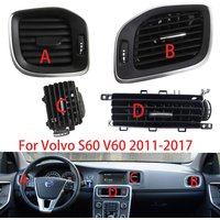 30791697 31393996 Car Front Dash Center Console Air Condition Outlet Vent For Volvo S60 V60 2011-2017 Auto Interior Accessories