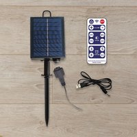 1200MAH Solar Battery Control Box Kit Lithium Battery Panel for DC24V LED String Strip Lamp Charging With Remote Control