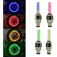 AliExpress NONE 2Pcs Bicycle Lights Motion Sensor LED Lights with Batteries for Road MTB Mountain Bike Tyre Tire Valve Cap Bicycle Accessories