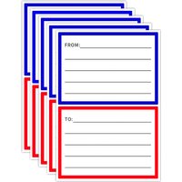 10Pcs 2.48*3.5in Return Address Mailing Labels, Writable Blank Shipping Labels, Postage Guarantee Stickers, Logistics Transport Warning Stickers, Warehouse Storage Stickers