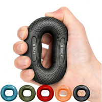 Silicone Adjustable 20-80LB Hand Grip Arm Strength Exercise Gripping Ring Fitness Gym Finger Forearm Trainer Carpal Expander