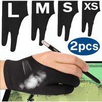 Drawing Glove Palm Rejection Two Finger Gloves for Apple iPad Capacitive Tablet Screen Artist Right/Left Hand Graphic Tablet