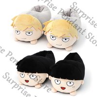 Mobu Saiko Hyaku Mob Psycho 100 Anime ambitus Genuine Kageyama Shigeo Reigen arataka mob fluffy toys indoor slippers