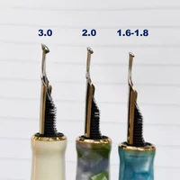 Smooth NO.6 Rounded Polished Thick Fountain Pen School Practice Tip Two-color 1.6MM 2.0MM 30.MM Nib Double-layer Long Blade