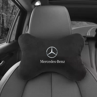 Car Neck Pillows Filled Fiber Car Relax Pillow For Mercedes Benz W203 W204 W205 W210 W211 W212 W221 W222 CLS CLA CLK SLK GLK