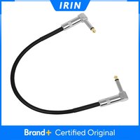 IRIN Guitar Effect Pedal Cable 6.35Mm Connecting Wire Flat Patch Connector Metal Heads Copper Core Cables Guitar Accessories