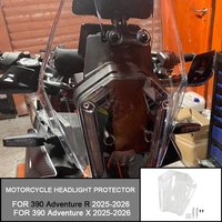 FOR 390 Adventure R 390 Adventure X 390 ADV R X 2025-2026 Motorcycle Headlight Protector Guard Acrylic Front Lampshade Protector