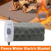 Smart Electric Heated Blanket Velvet Fleece Single Double Portable Body Warmer Intelligent for Home Office Travel Camping Sofa