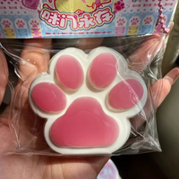 Squishy Cute Cat Paw Squeeze Toy Slow Rebound Pinch Decompression Toys Soft Sticky Decompressing Stress Relief Jelly Pinch Toys