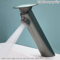 European style basin single hole hot and cold faucet, personalized household basin splash proof faucet