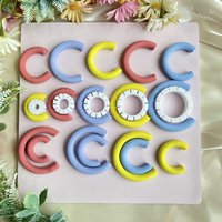 Soft Pottery Earring Polymer Clay Cutter Diameter15/20/25/30/35mm Ring Shape Mold DIY Earring Pendant Jewelry Making Tool