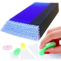 101Pcs/Set Erasable Pen Refill 0.5mm Black Blue Ink Washable Handle Book for School Office Writing Tools Wholesale Stationery