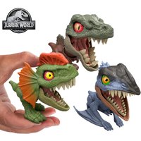 Original 2026 Mattel Jurassic World Mighty Little Biters Dinosaur Dilophosaurus Spinosaurus Figures JFC86 Toys for Boys Children