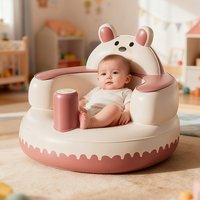 Inflatable Baby Chair, Inflatable Baby Seat for Babies 3 Months and Up Infant Floor Seats for Learning to Sit, Palying, Camping