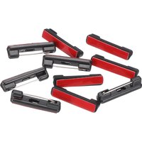 10/50/100/200pcs Safety Pins Self Adhesive Safety Pins Bar Badge Pins Name Tag Pin Bulk Large with Flat Back Sticky Strips