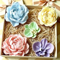 Scented Candle Silicone Mold DIY Jasmine Phalaenopsis Orchid-Shaped Handmade Soap Decorative Molds Baking Cake Chocolate Mould